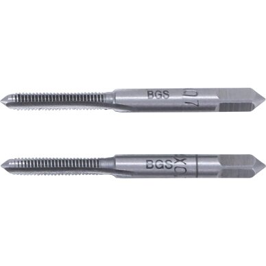 Sriegikliai | pirmas ir galutinis sriegimas | M4 x 0.7 | 2 vnt BGS Sriegikliai | pirmas ir galutinis sriegimas | M4 x 0.7 | 2 vnt BGS