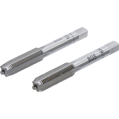 Sriegikliai | pirmas ir galutinis sriegimas | M9 x 1.0 | 2 vnt Sriegikliai | pirmas ir galutinis sriegimas | M9 x 1.0 | 2 vnt