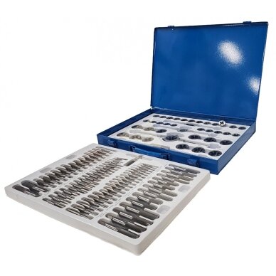 Sriegiklių ir sriegpjovių komplektas | M2 - M18 | 110 vnt. ESSEN TOOLS 2 Sriegiklių ir sriegpjovių komplektas | M2 - M18 | 110 vnt. ESSEN TOOLS 2
