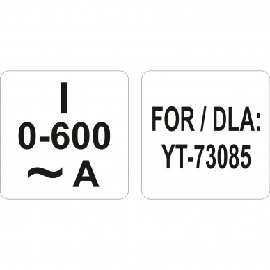 Srovės matavimo replės 200-600A YATO YT-73090 3