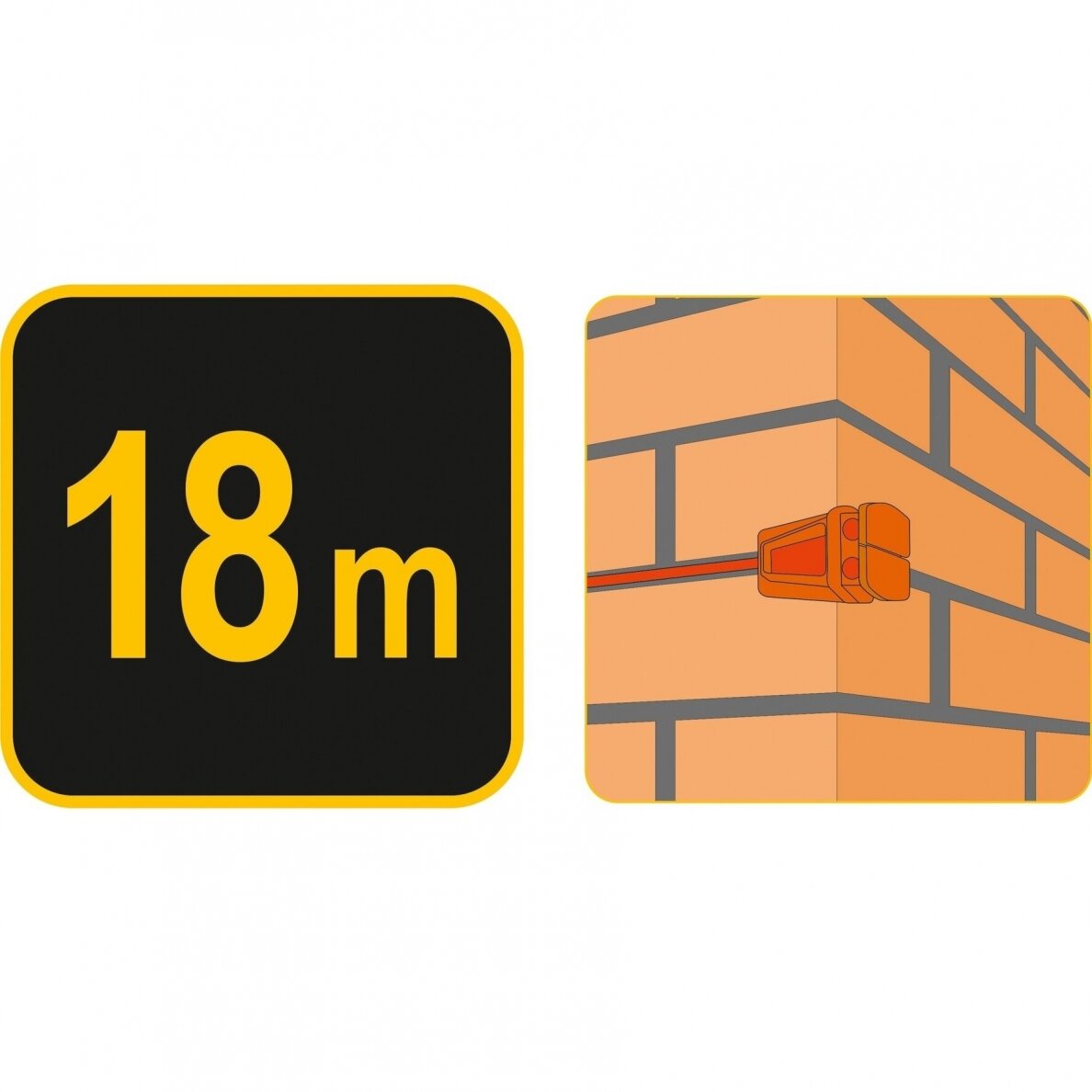 Statybiniai kampukai atmušimo virvei 2vnt., 18m Vorel 17430 4 Statybiniai kampukai atmušimo virvei 2vnt., 18m Vorel 17430 4