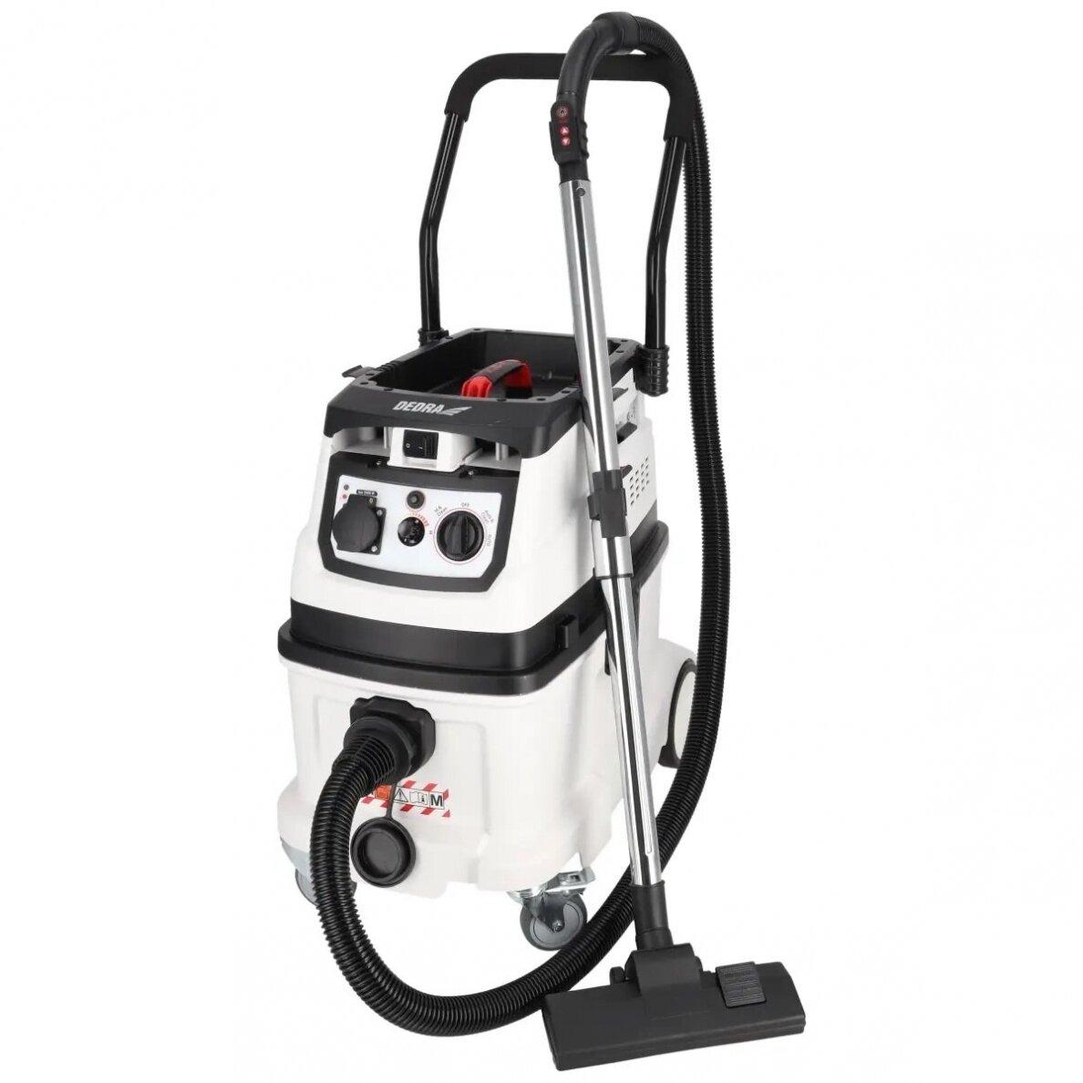 Statybinis dulkių siurblys su automatinio filtro valymo funkcija, 1600W, 40L, M klasės filtras, DEDRA DED6609 1 Statybinis dulkių siurblys su automatinio filtro valymo funkcija, 1600W, 40L, M klasės filtras, DEDRA DED6609 1