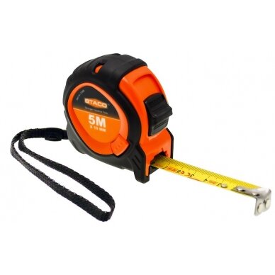 STACO magnetinė ruletė 5m x 19mm STACO magnetinė ruletė 5m x 19mm