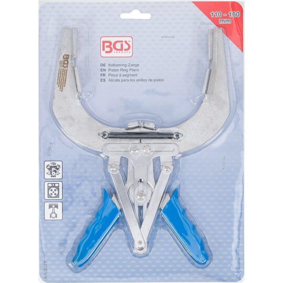 Stūmoklių žiedų suspaudimo replės | 110-160 mm 8371 BGS Technic 3