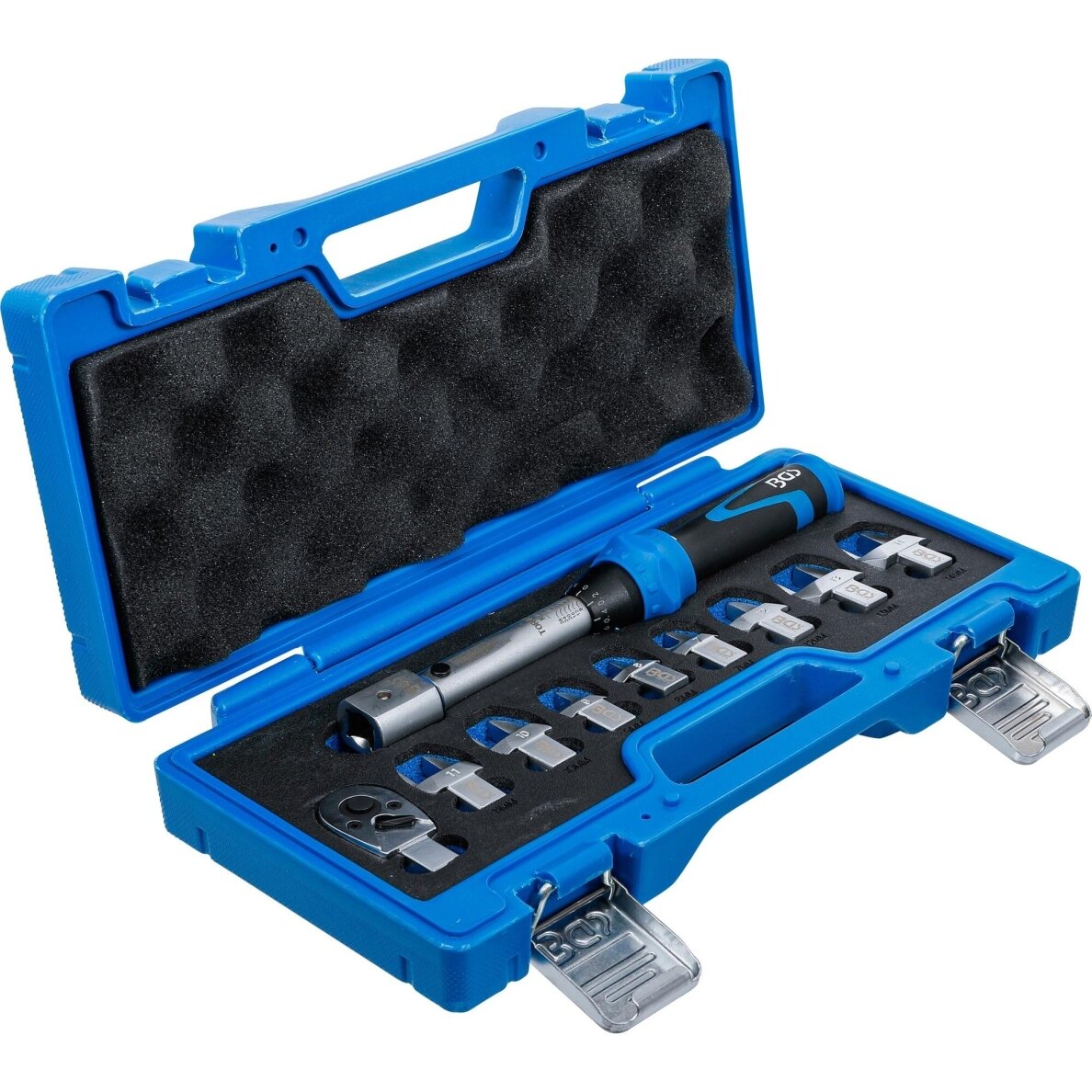 Sukimo momento veržliarakčio rinkinys | dinamometras | 6.3 mm (1/4") | 6 - 30 Nm | 10 vnt. BGS Sukimo momento veržliarakčio rinkinys | dinamometras | 6.3 mm (1/4") | 6 - 30 Nm | 10 vnt. BGS