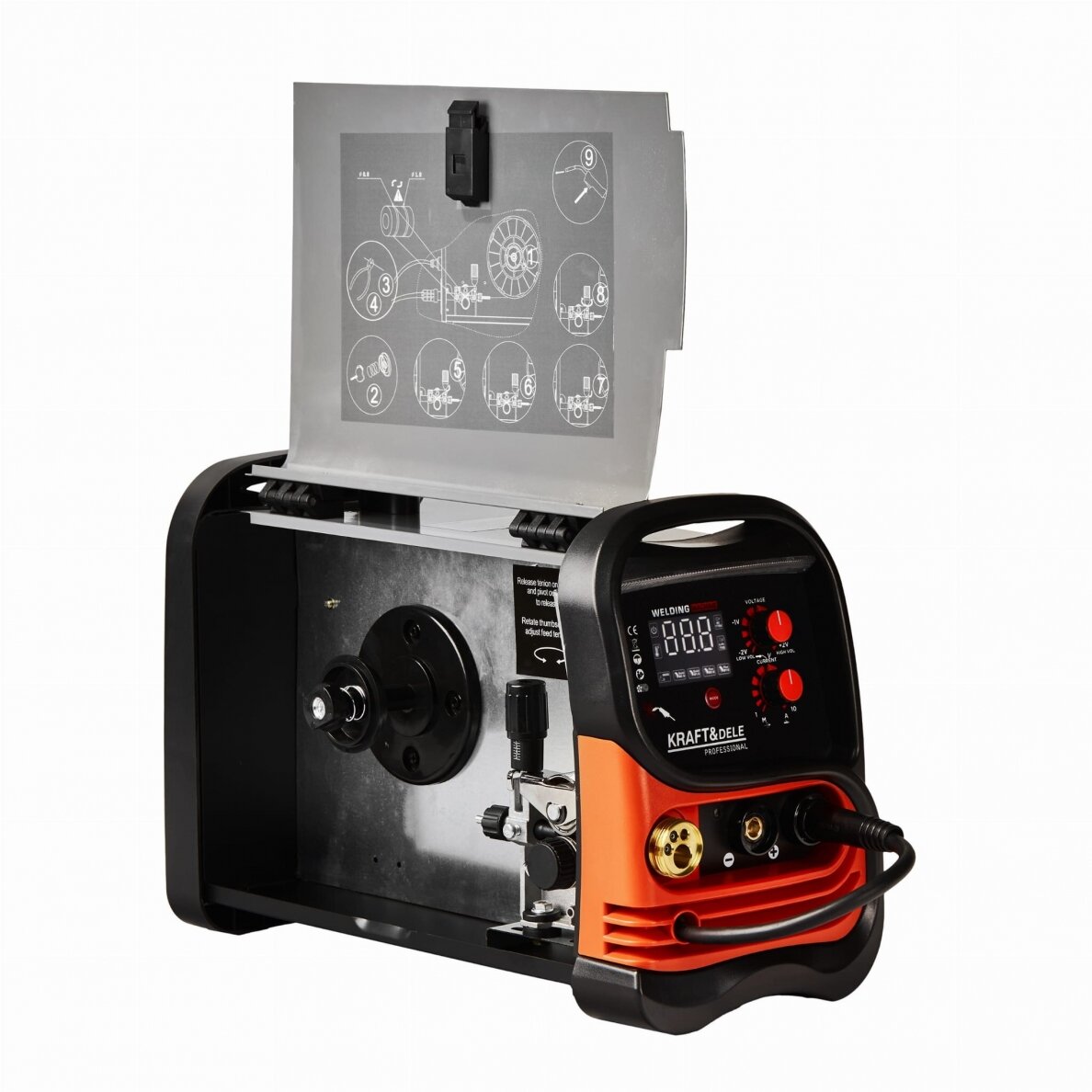 Suvirinimo pusautomatis 250A MIG/MMA/TIG lift, Kraft&Dele KD1883 7 Suvirinimo pusautomatis 250A MIG/MMA/TIG lift, Kraft&Dele KD1883 7