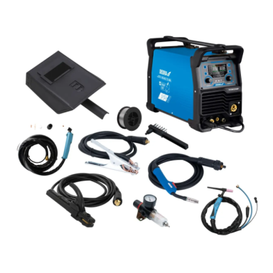 Suvirinimo aparatas DEDRA 4 viename, MIG/MAG, TIG LIFT, MMA, plazminis pjovimas, 200 A