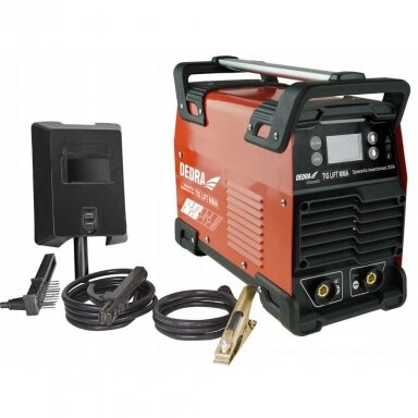 Suvirinimo aparatas MMA200A + TIG Lift LCD DEDRA DESI201MTL Suvirinimo aparatas MMA200A + TIG Lift LCD DEDRA DESI201MTL