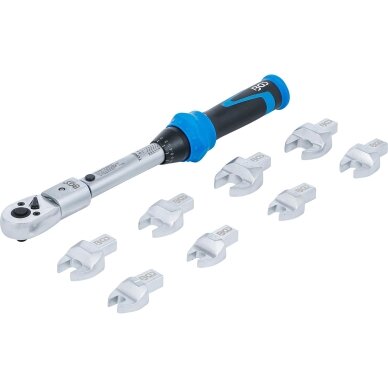 Sukimo momento veržliarakčio rinkinys | dinamometras | 6.3 mm (1/4") | 6 - 30 Nm | 10 vnt. BGS 1 Sukimo momento veržliarakčio rinkinys | dinamometras | 6.3 mm (1/4") | 6 - 30 Nm | 10 vnt. BGS 1