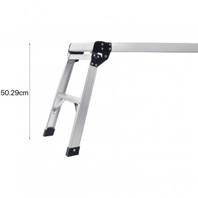 Sulankstoma platforma aliuminė 112 x 40 x 50 cm 1 Sulankstoma platforma aliuminė 112 x 40 x 50 cm 1
