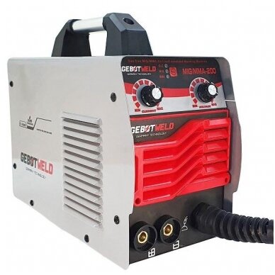 Suvirinimo pusautomatis be dujų MIG/MMA 200A IGBT, Gebot Weld 1 Suvirinimo pusautomatis be dujų MIG/MMA 200A IGBT, Gebot Weld 1