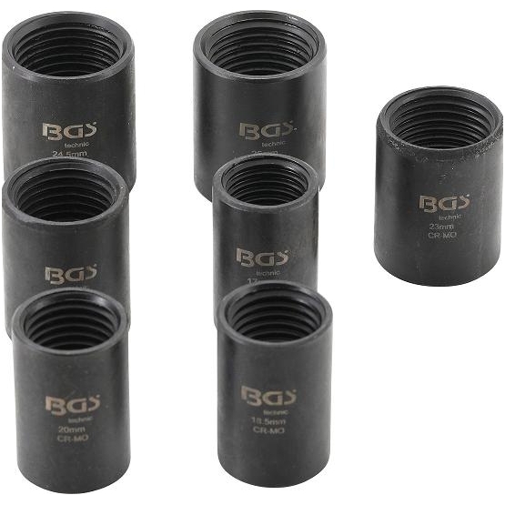 Sugadintų varžtų ištraukimo komplektas 12,5mm(1/2") 17-26mm 7vnt. 2 Sugadintų varžtų ištraukimo komplektas 12,5mm(1/2") 17-26mm 7vnt. 2