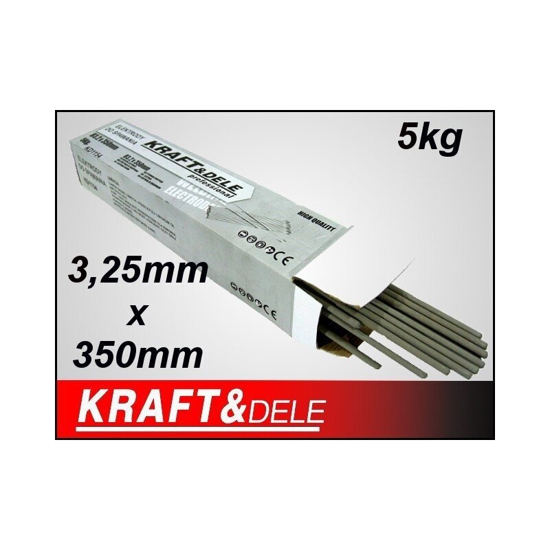 Suvirinimo elektrodai 3,2 X 350mm 5kg Kraftdele 1 Suvirinimo elektrodai 3,2 X 350mm 5kg Kraftdele 1