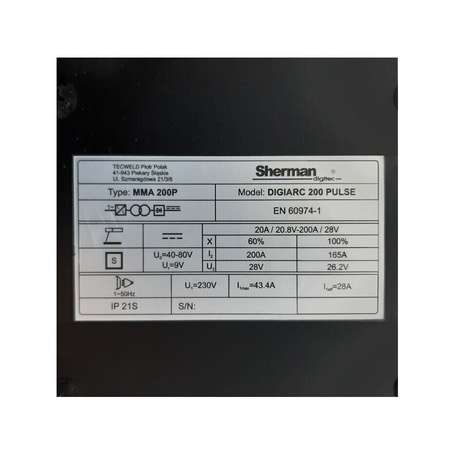 Suvirinimo aparatas MMA DIGIARC 200 Pulse, 200A 4 Suvirinimo aparatas MMA DIGIARC 200 Pulse, 200A 4