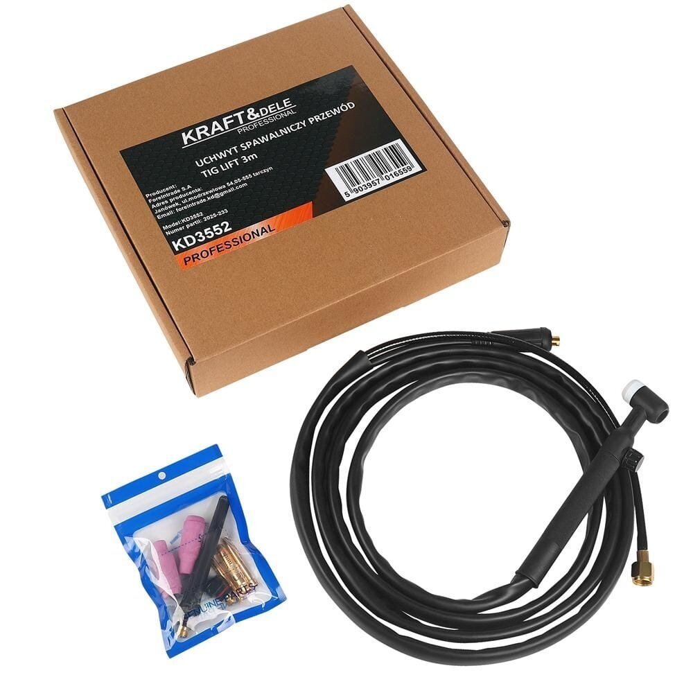 Suvirinimo rankovė TIG LIFT degiklis 3m Kraft&Dele KD3552