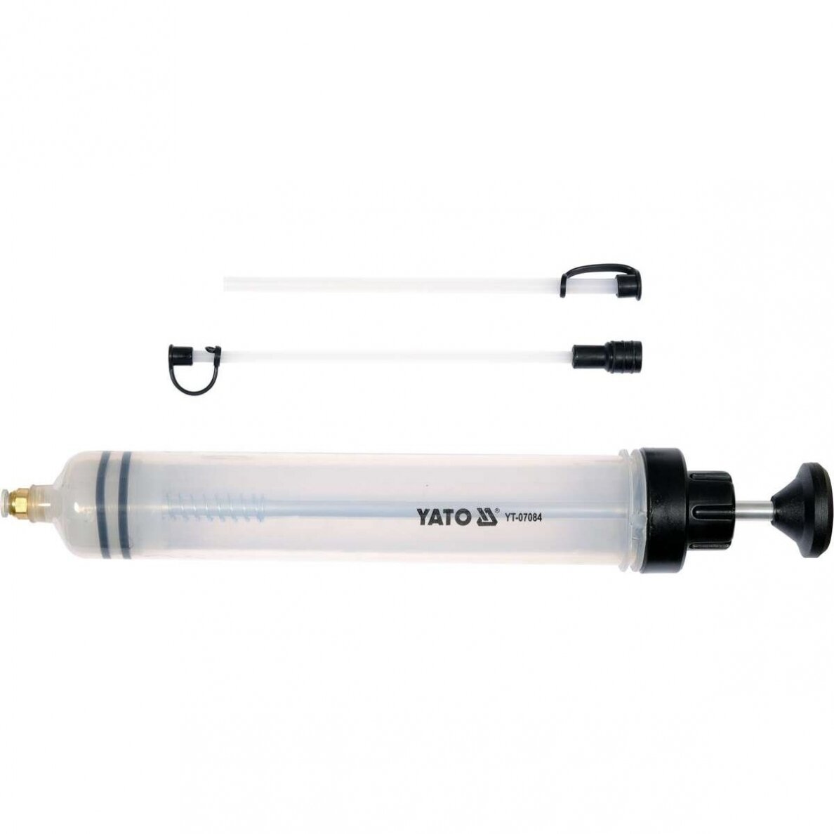 Švirkštas (rankinė pompa) su adapteriais 500ml YATO Švirkštas (rankinė pompa) su adapteriais 500ml YATO