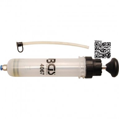 Švirkštas pompa skystam tepalui 200ml BGS-Technic Švirkštas pompa skystam tepalui 200ml BGS-Technic