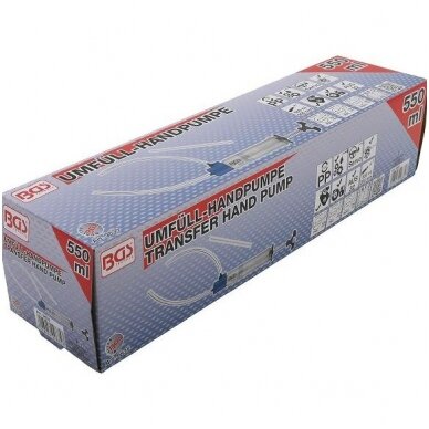Švirkštas perpylimui, rankinė pompa 550ml BGS-Technic 2 Švirkštas perpylimui, rankinė pompa 550ml BGS-Technic 2