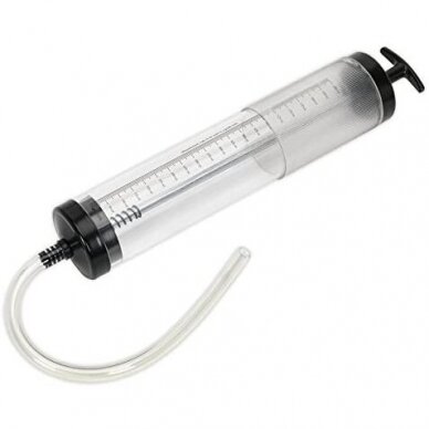 Švirkštas skystam tepalui skaidrus lanksti žarnelė 500ml Švirkštas skystam tepalui skaidrus lanksti žarnelė 500ml