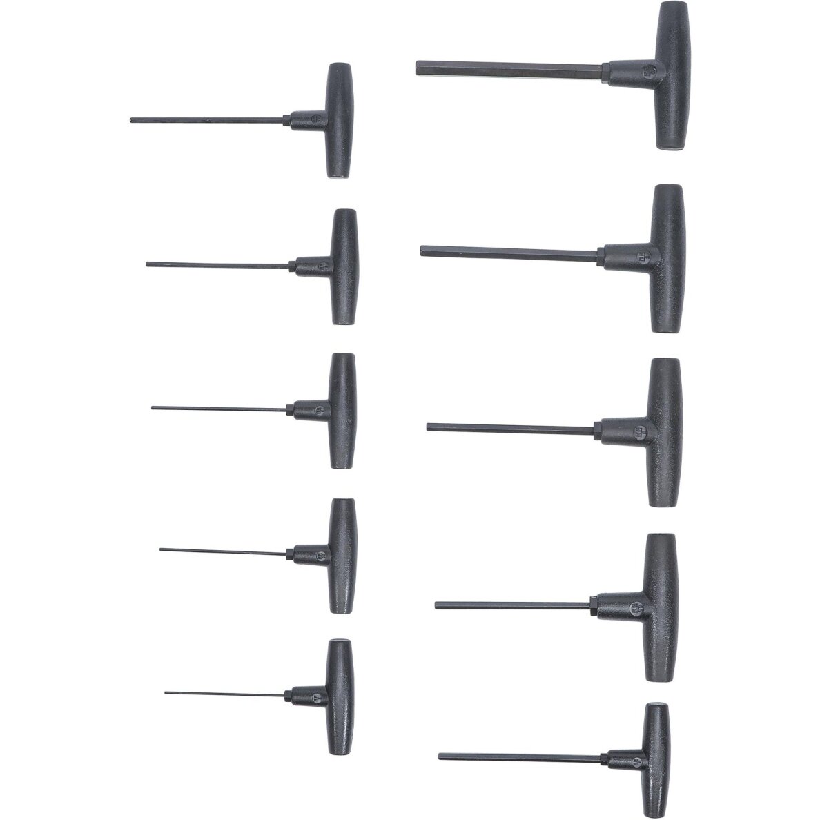 T-rankenėlių atsuktuvų rinkinys | Hex šešiakampis Hex 2-10 mm | 10 vnt. BGS 2 T-rankenėlių atsuktuvų rinkinys | Hex šešiakampis Hex 2-10 mm | 10 vnt. BGS 2