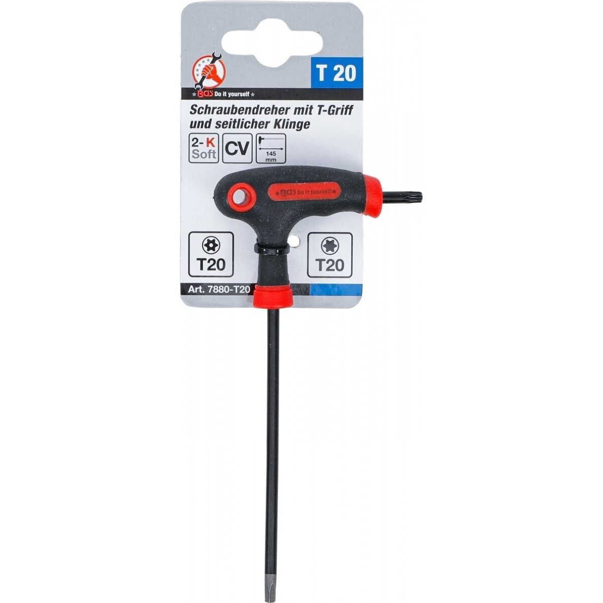 T tipo atsuktuvas T-Star su skyle / be skylės (Torx) | T20 BGS 3