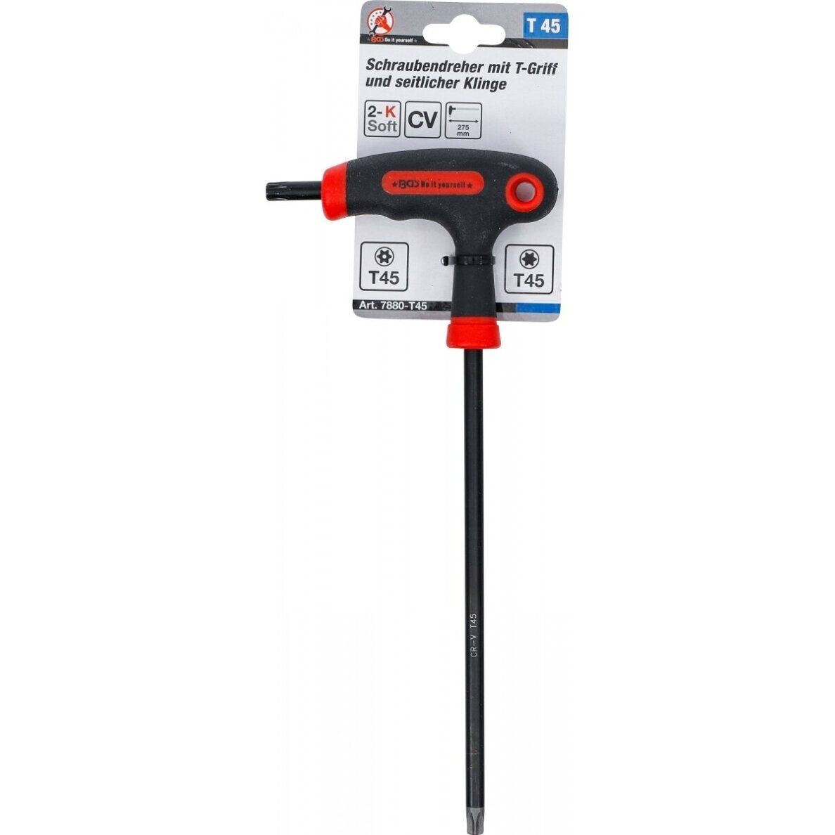 T tipo atsuktuvas T-Star su skyle / be skylės (Torx) | T45 BGS 3