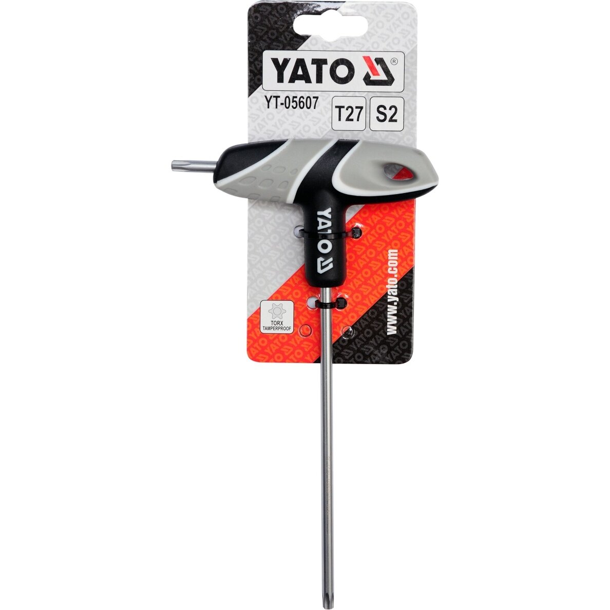T tipo atsuktuvas TORX su rankena T27 YATO 2 T tipo atsuktuvas TORX su rankena T27 YATO 2