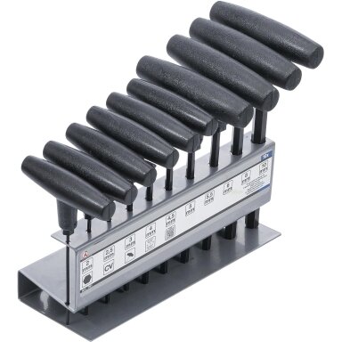 T-rankenėlių atsuktuvų rinkinys | Hex šešiakampis Hex 2-10 mm | 10 vnt. BGS T-rankenėlių atsuktuvų rinkinys | Hex šešiakampis Hex 2-10 mm | 10 vnt. BGS