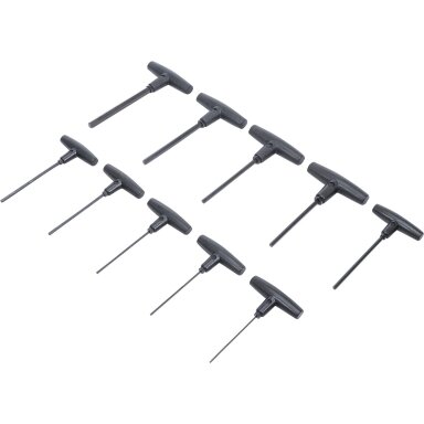 T-rankenėlių atsuktuvų rinkinys | Hex šešiakampis Hex 2-10 mm | 10 vnt. BGS T-rankenėlių atsuktuvų rinkinys | Hex šešiakampis Hex 2-10 mm | 10 vnt. BGS
