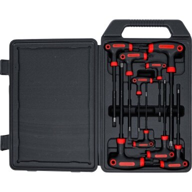 T-rankenėlių atsuktuvų rinkinys | T-Star su skyle (Torx) | T10-T50 | 9 vnt. BGS