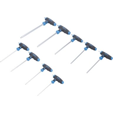 T rankenos veržliarakčių rinkinys | T-Star (Torx) T10 - T50 | 9 vnt. BGS