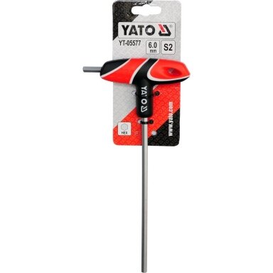 T tipo atsuktuvas HEX su rankena 6 mm YATO T tipo atsuktuvas HEX su rankena 6 mm YATO