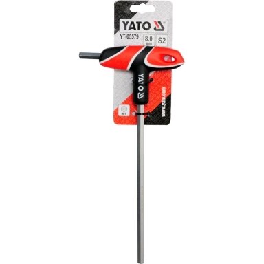 T tipo atsuktuvas HEX su rankena 8 mm YATO T tipo atsuktuvas HEX su rankena 8 mm YATO