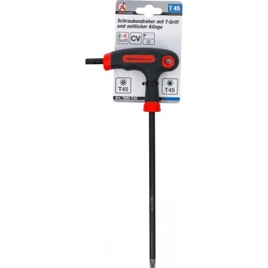 T tipo atsuktuvas T-Star su skyle / be skylės (Torx) | T45 BGS 3 T tipo atsuktuvas T-Star su skyle / be skylės (Torx) | T45 BGS 3