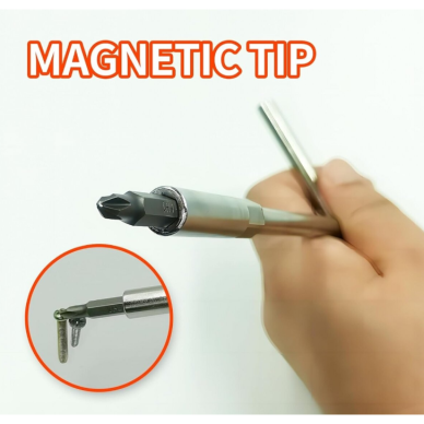 T tipo rankena + JIS 1/4'' antgalių rinkinys 6vnt. ELLIENT TOOLS 2 T tipo rankena + JIS 1/4'' antgalių rinkinys 6vnt. ELLIENT TOOLS 2