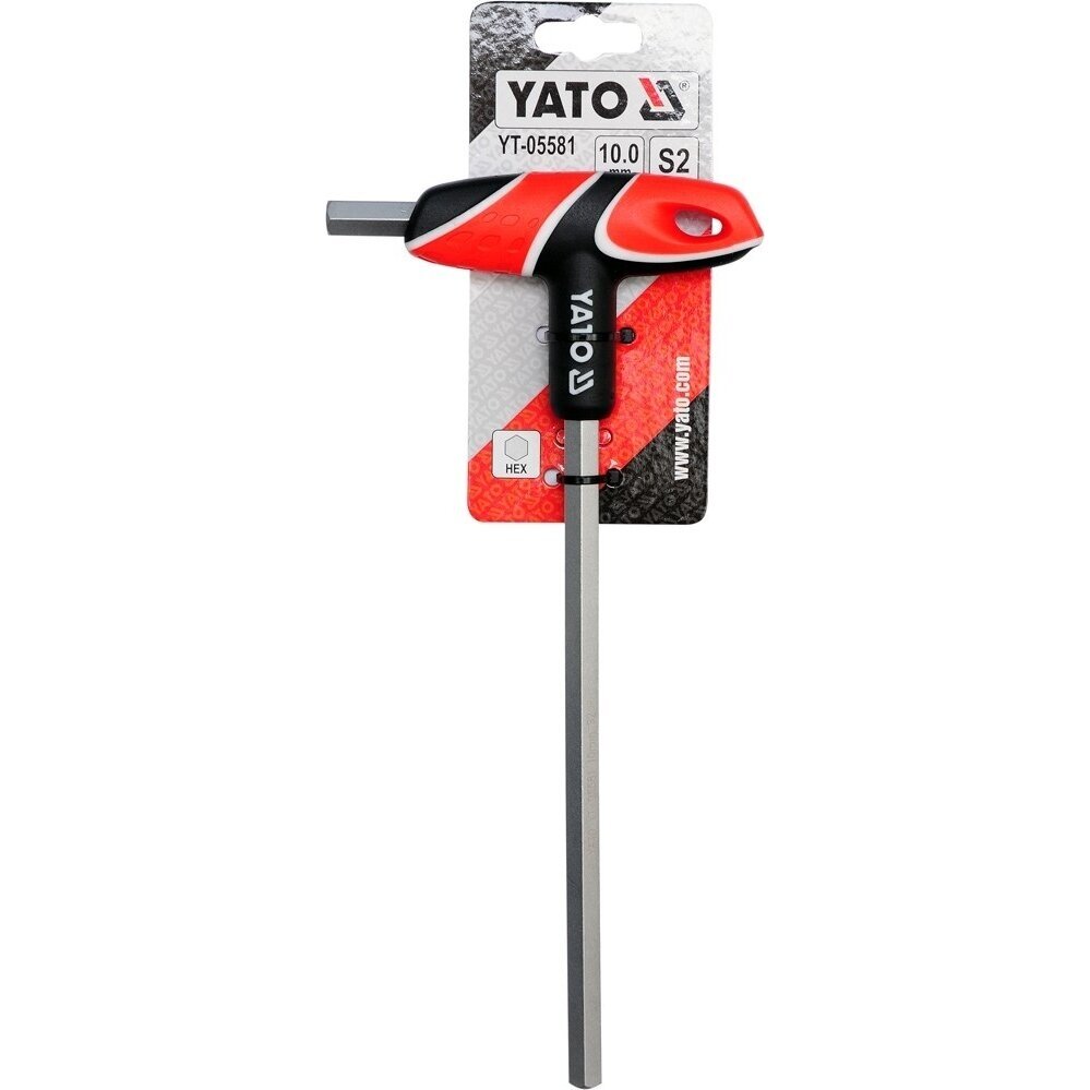 T tipo atsuktuvas HEX su rankena 10 mm YATO 2