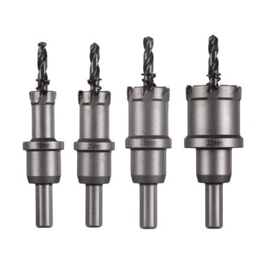 TCT karūnų rinkinys 4 dalių MILWAUKEE 4932479058 1 TCT karūnų rinkinys 4 dalių MILWAUKEE 4932479058 1