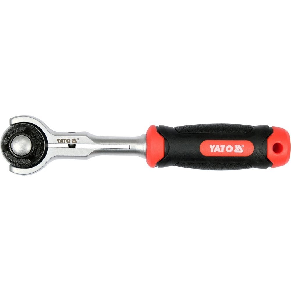 Terkšlinis raktas šarnyrinis 180° smulkūs dantukai 6.3 mm 1/4" YT-07200 YATO