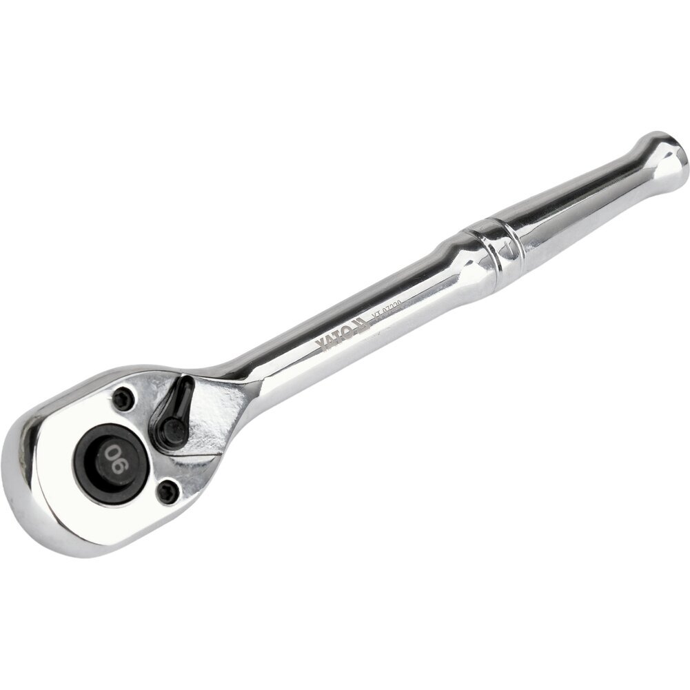 Terkšlė galvutėms chromuota | 1/4" | 150 mm | 90 dantukų YATO 4 Terkšlė galvutėms chromuota | 1/4" | 150 mm | 90 dantukų YATO 4