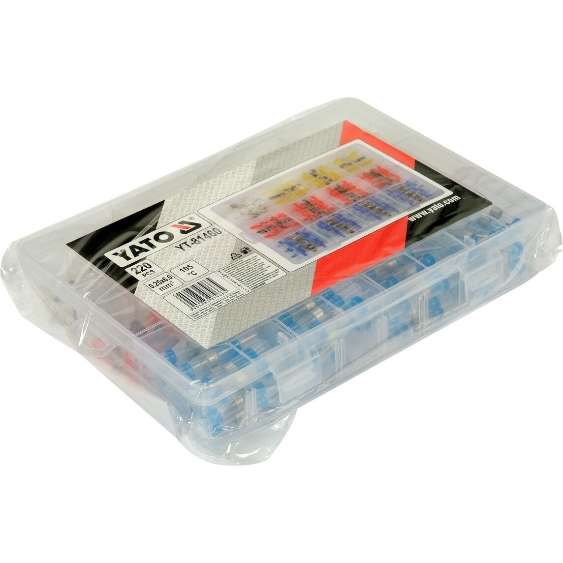 Termo gilzių / movų rinkinys 0,25–6 mm² 220 vnt. YATO YT-81460 2