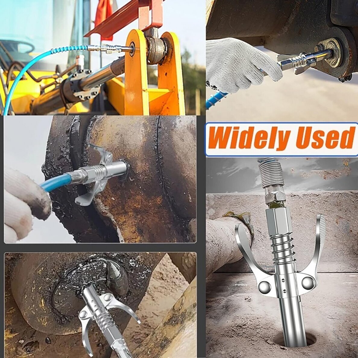 Tepimo preso antgalis greito užspaudimo 6 segmentų M10X1MM 1/8" 4
