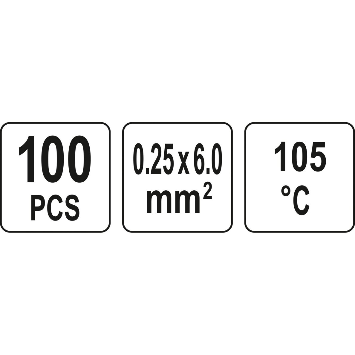 Termo movos laidams 1.7–6 mm rinkinys 100vnt. – YATO YT-81450 3