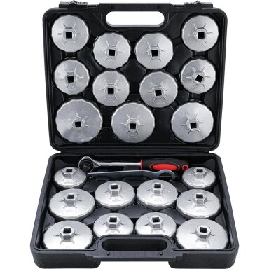 Tepalo filtro lėkštelių rinkinys, lietas aliuminis 1/2" 23vnt. Tepalo filtro lėkštelių rinkinys, lietas aliuminis 1/2" 23vnt.