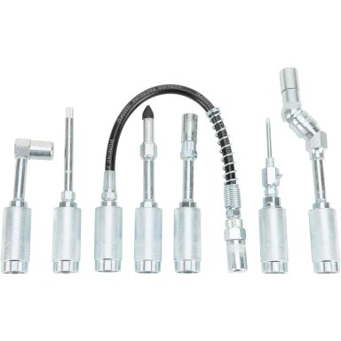 Tepimo pistoleto priedų komplektas 8vnt. Essen Tools GG8A Tepimo pistoleto priedų komplektas 8vnt. Essen Tools GG8A