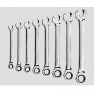 Terkšlinių kombinuotų raktų rinkinys 8vnt. Makita B-65523