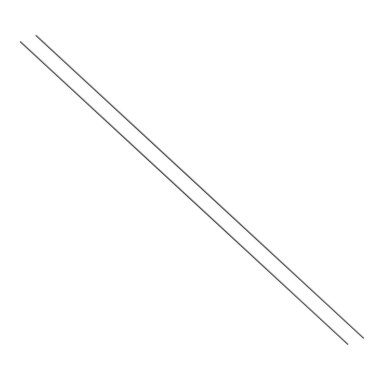 Terminio peilio geležtės 2vnt. 50cm DEDRA