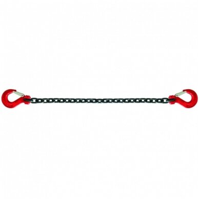 Tempimo grandinė su kabliais 10.6T 3.5m x 13mm Tempimo grandinė su kabliais 10.6T 3.5m x 13mm