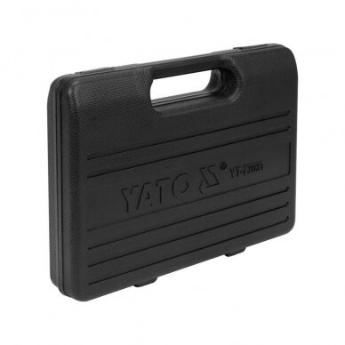 Tepalo slėgio matuoklis su ilga žarna ir adapteriais 12vnt. YATO YT-73031 3 Tepalo slėgio matuoklis su ilga žarna ir adapteriais 12vnt. YATO YT-73031 3