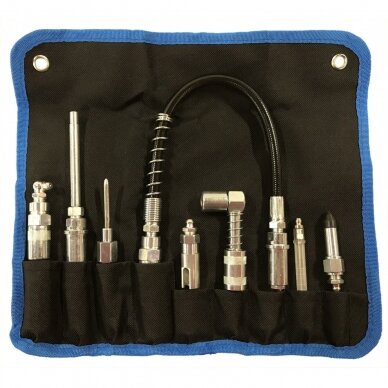 Tepimo pistoleto priedų komplektas 8vnt. Essen Tools GG8A 2 Tepimo pistoleto priedų komplektas 8vnt. Essen Tools GG8A 2