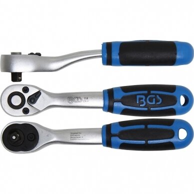 Terkšlė 1/4" (rankena galvutėms 1/4") BGS-Technic 5 Terkšlė 1/4" (rankena galvutėms 1/4") BGS-Technic 5
